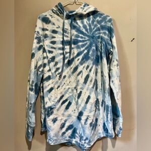Torrid Blue Tie Dyed Hoodie